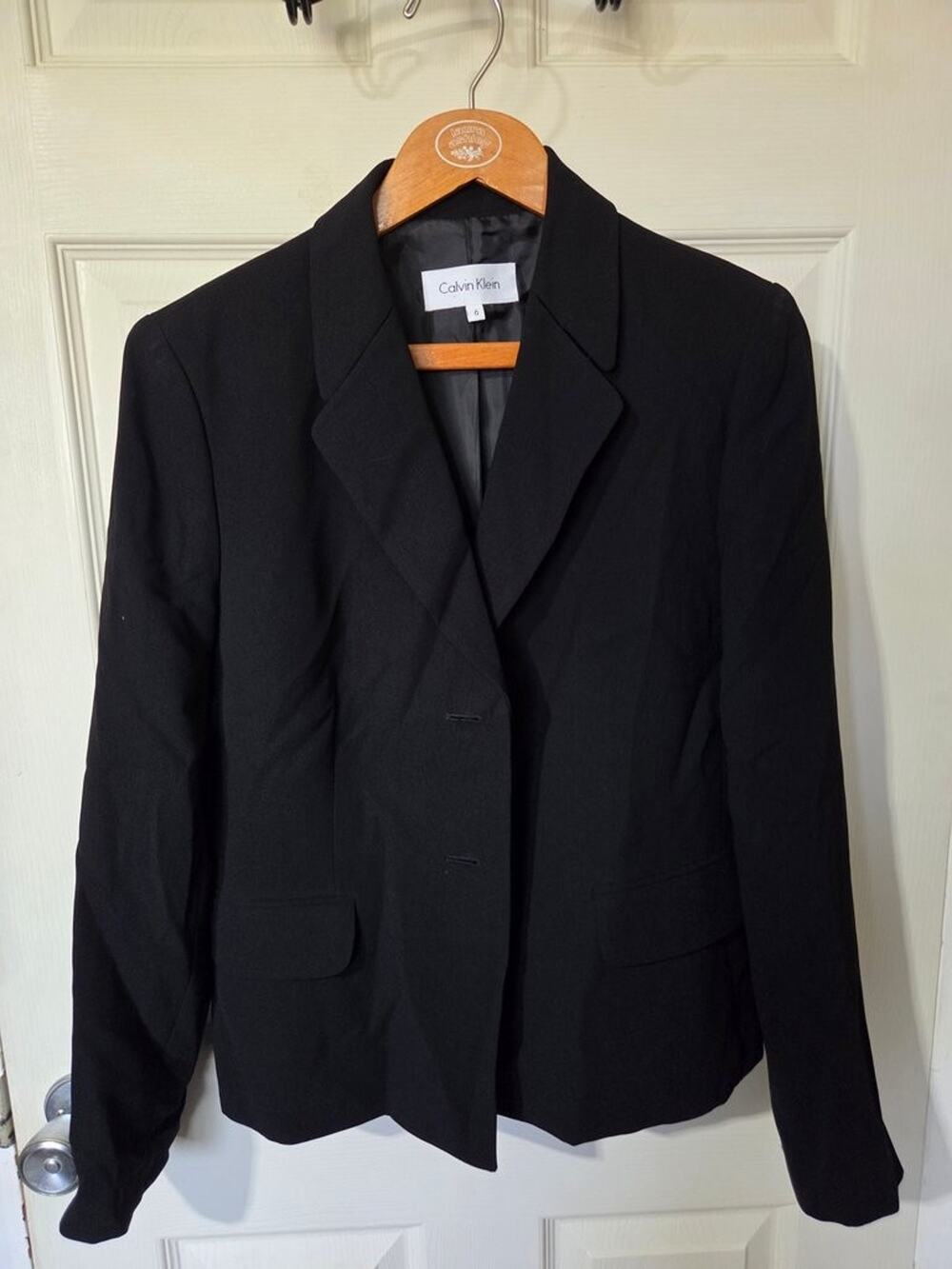 Calvin Klein Women's Black Blazer Size 6